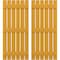 Ekena Millwork Americraft 6-Board, 3 Batten Exterior Real Wood Spaced Board-n-Batten Shutters, ARW401SB623X32TUH, PR ARW401SB623X32TUH - alternate 1